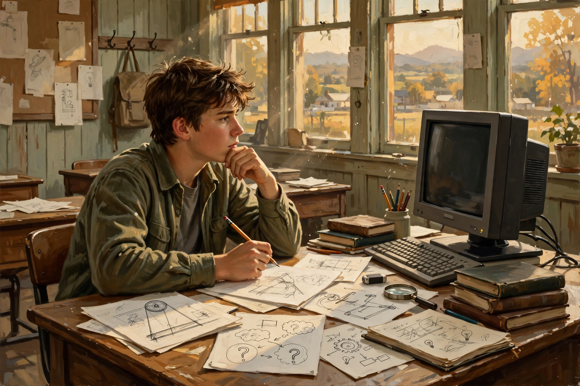Illustration for Perhaps We Should Teach Judgment Alongside Technology