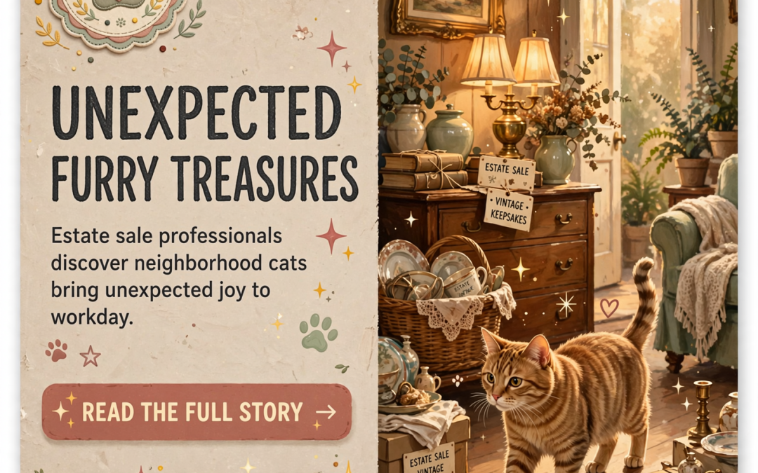 🐾 Estate Sale Adventures Lead to Unexpected Furry Friends