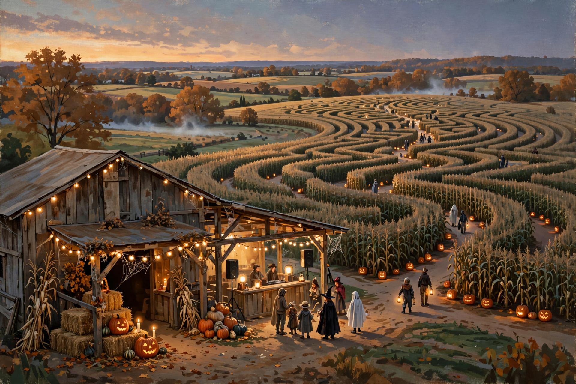 Illustration for π» Four Spooky Nights at McDonald Farm