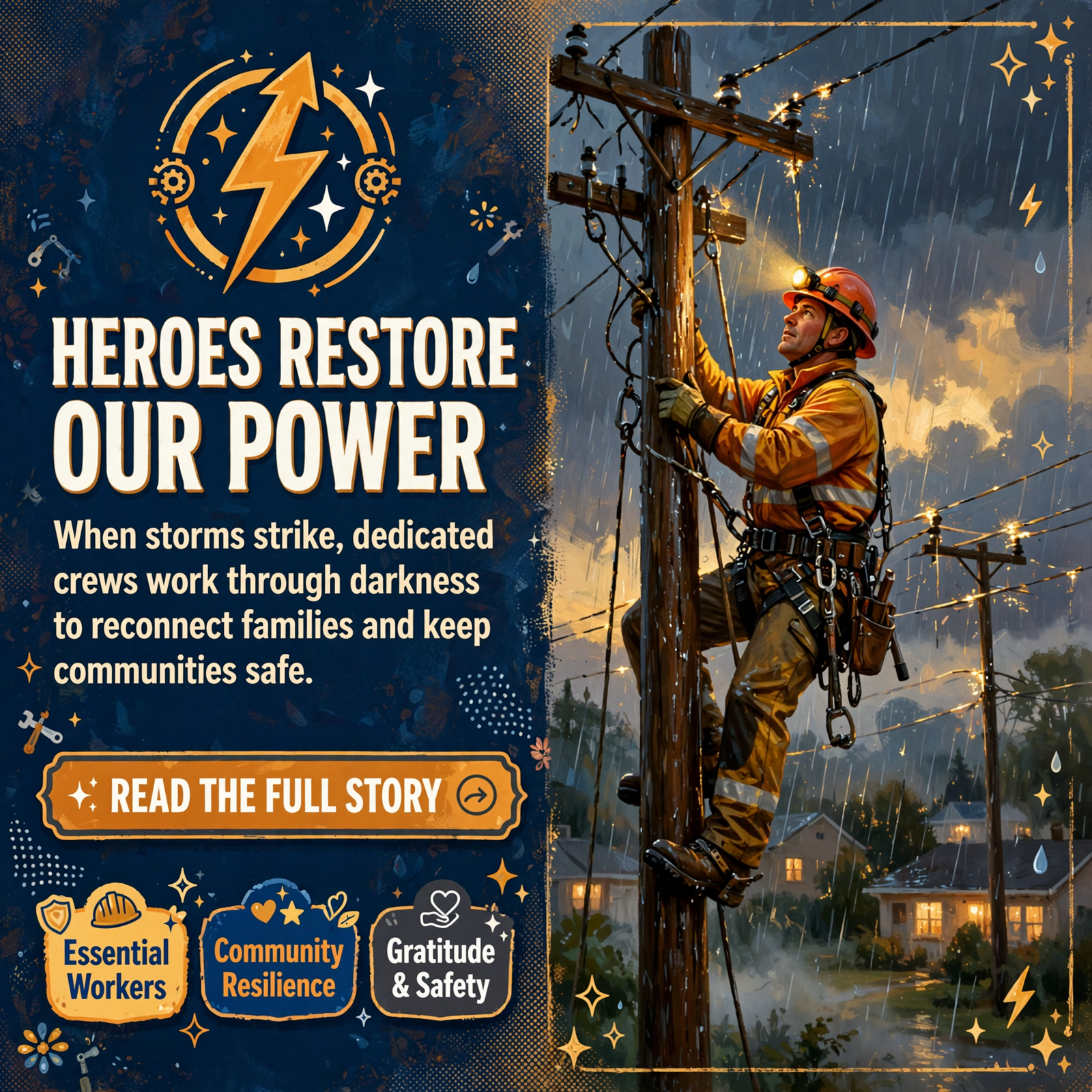 Featured image for "⚡ Community Rallies Behind Power Crews Restoring Electricity After Outages"